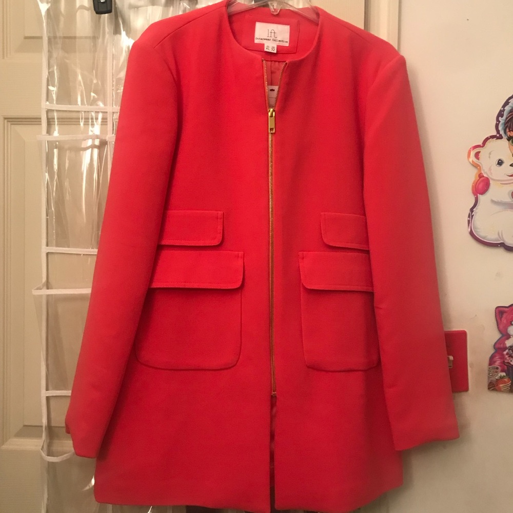 Red orange jacket